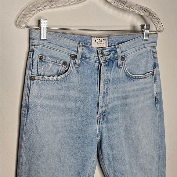 Agolde Jamie High Rise Classic Button Fly Distressed Jeans Women's 26 - Picture 7 of 13
